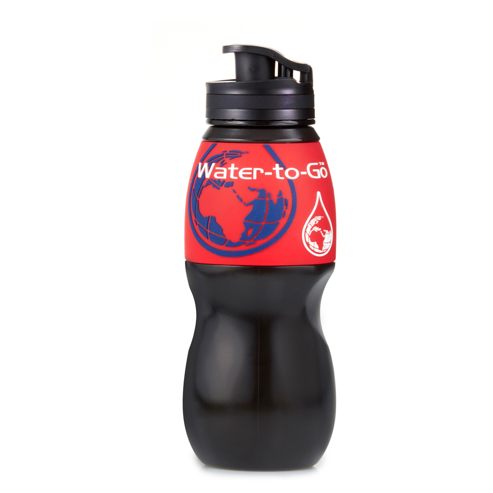 WatertoGo 75cL Water Purification Filter Bottle Removes Contaminants by 99.9% - Velora