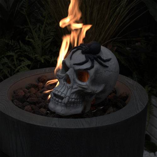 Demon Skull,Suitable For Outdoor Fireplace And Fire Pit, Halloween Decoration - Velora