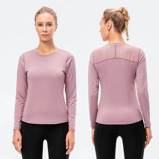 Quick Drying Breathable Long Sleeve Yoga Workout Gym T-shirt for women - Velora