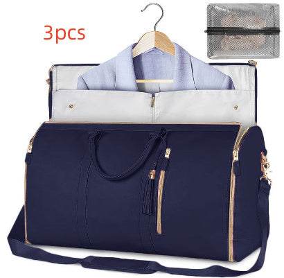 Large Capacity Travel Duffle Bag Women's Handbag Folding Suit Bag Waterproof Clothes Totes - Velora