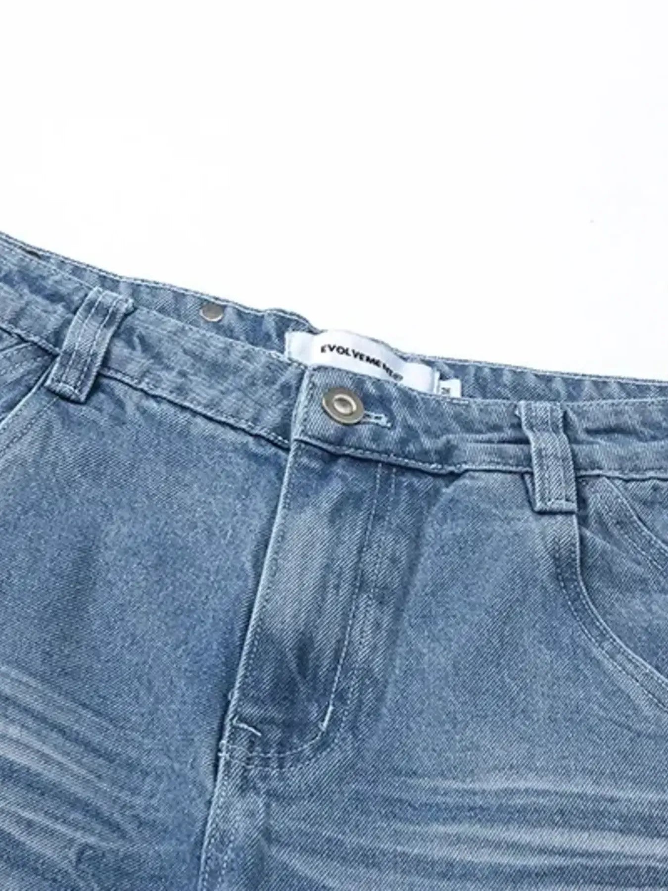 Men's Wide Leg High Waist Relaxed Fit Jeans - Velora