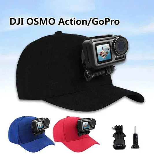 Canvas Sun Hat Cap Cycling Hiking Golfing Fishing For Sports Action Cam Camera - Velora