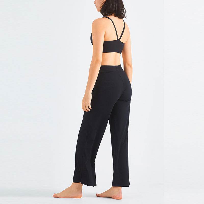 Loose Drawstring Flare Athleisure Wide leg Yoga Pants - Velora