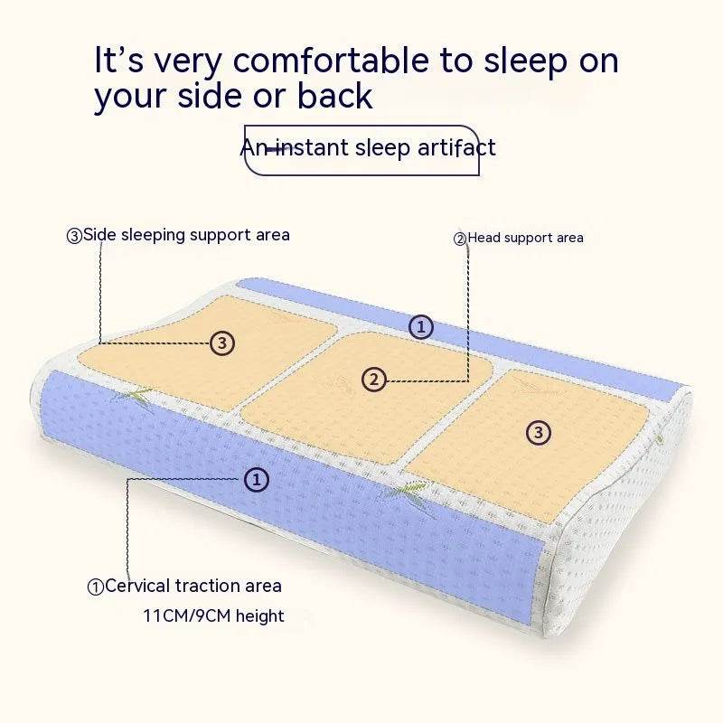 Memory Pillow Slow Rebound Wave Neck Protector - Velora