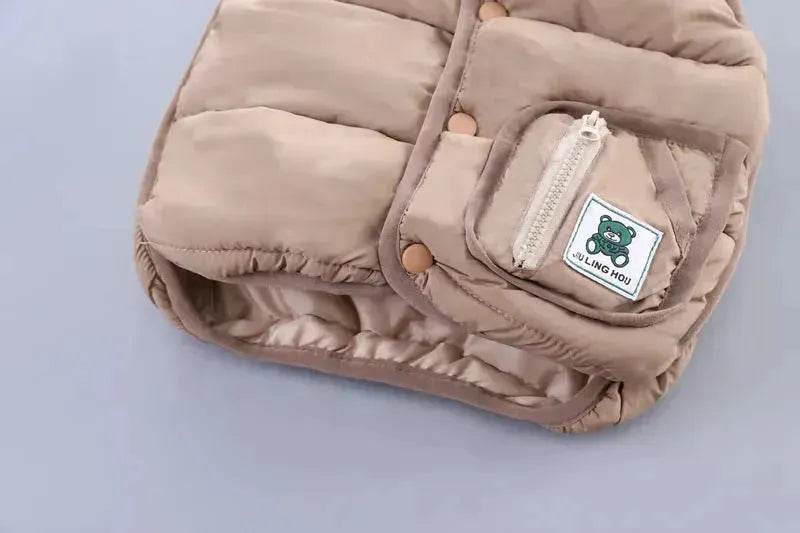 Boys' Suit Autumn Fashionable Fleece-lined Three-piece Set Baby Winter Fashionable Clothing - Velora