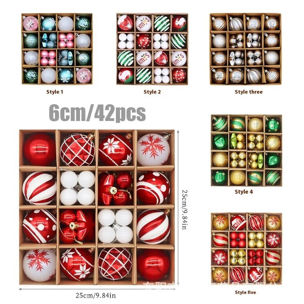 Christmas Decoration 6cm Electroplating Plastic Ball - Velora