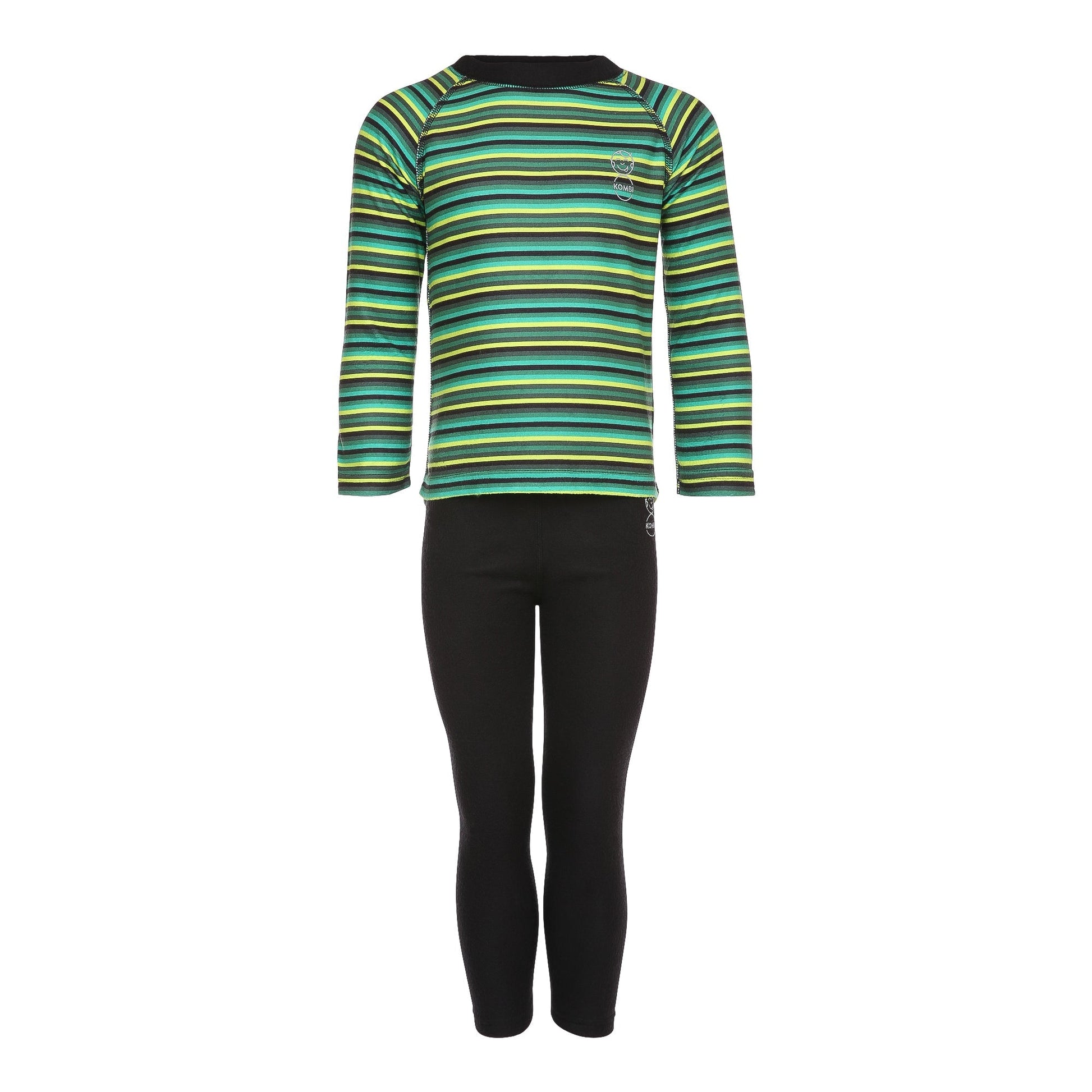 Kombi Kids Body 3 Snuggly Fleece Printed Jr Base Layer Sets - Velora
