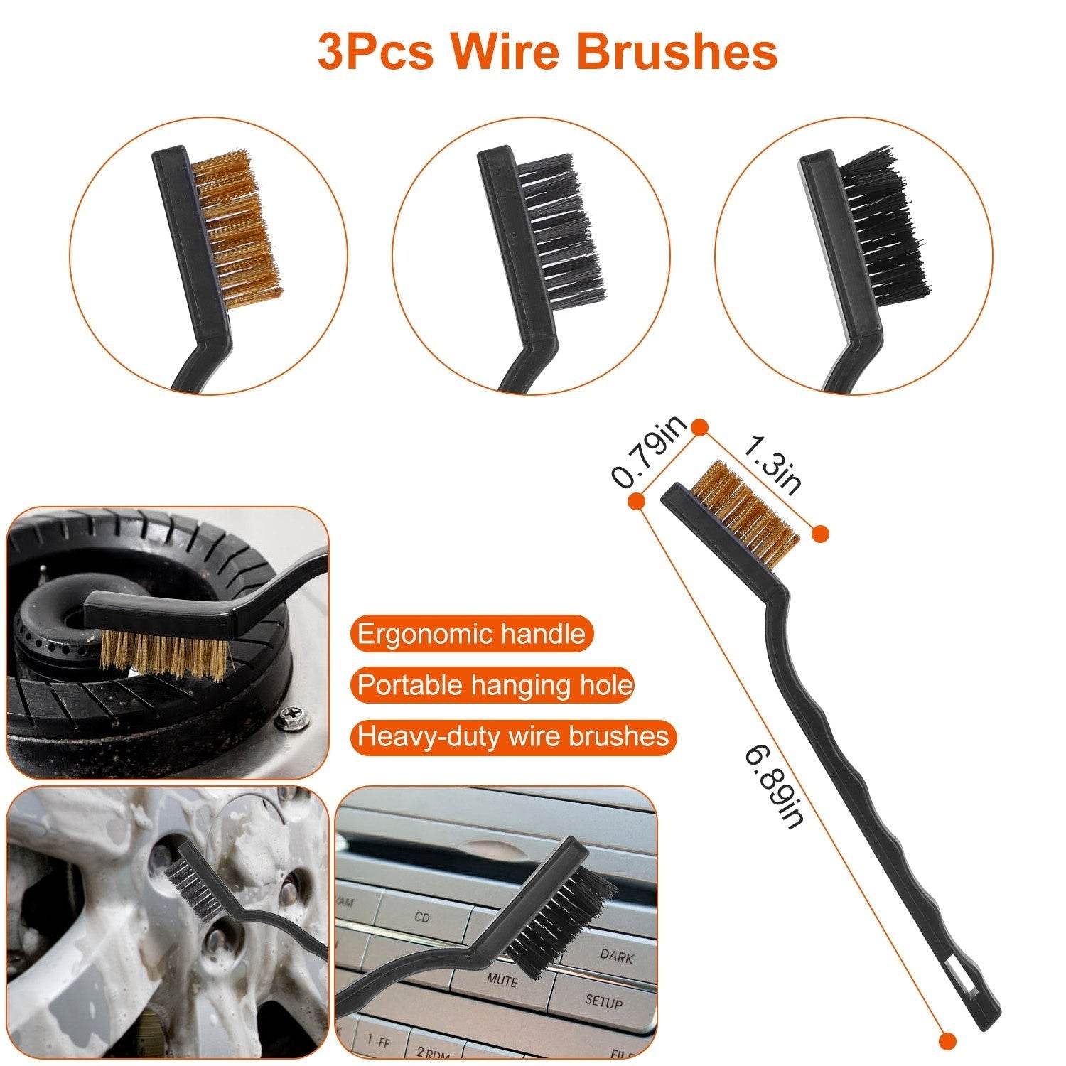26Pcs Car Detailing Brush Kit Exterior Interior Car Cleaning Set Drill Brush Set Car Buffing Sponge Pads Kit For Cleaning Automobile Interior Exterior Wheels Dashboard - Velora
