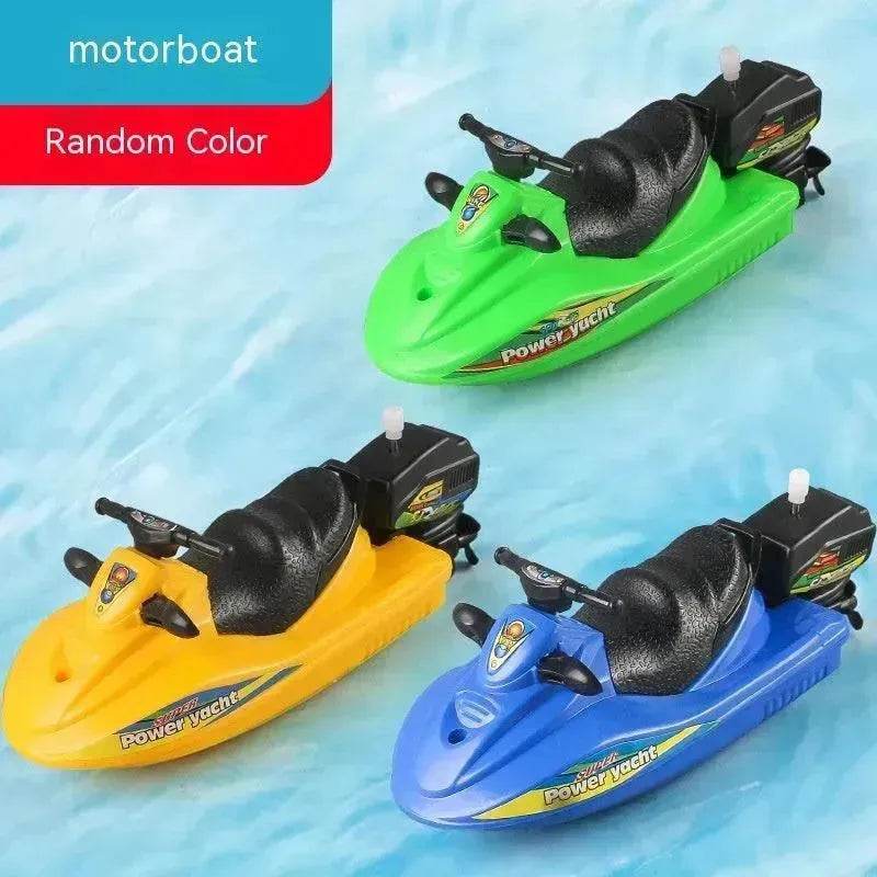 Baby Color Cognition Yacht Speedboat Sailing Motor Boat Summer Water Bath Toys - Velora
