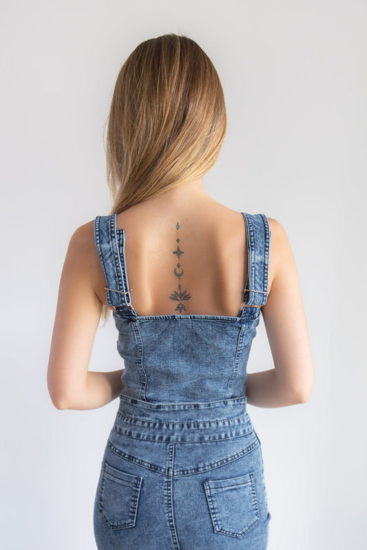 Denim Skirt Set