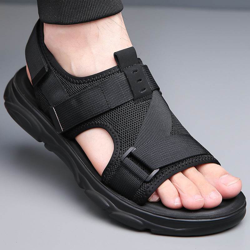Men's Soft Bottom Non-slip All-matching Outer Wear Roman Beach Shoes