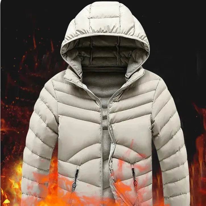 High Quality Super Warm 2 Layers Warmth Fleece-lined Cotton Padded Winter Rain Puffer Jacket - Velora