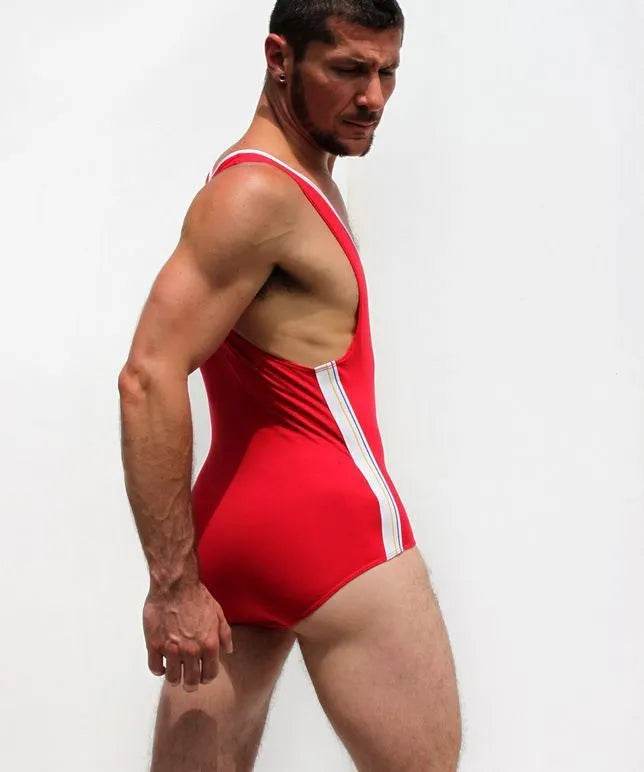 Men's Underwear Underpants One-piece Vest Bodysuit thong - Velora
