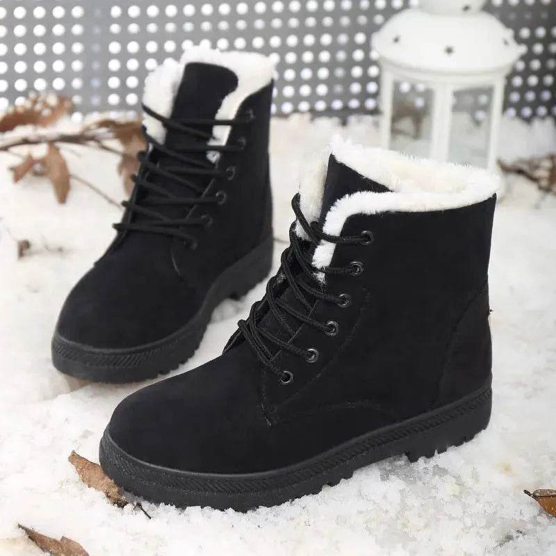 Winter Snow Boots With Warm Plush Ankle Boots For Women Shoes - Velora