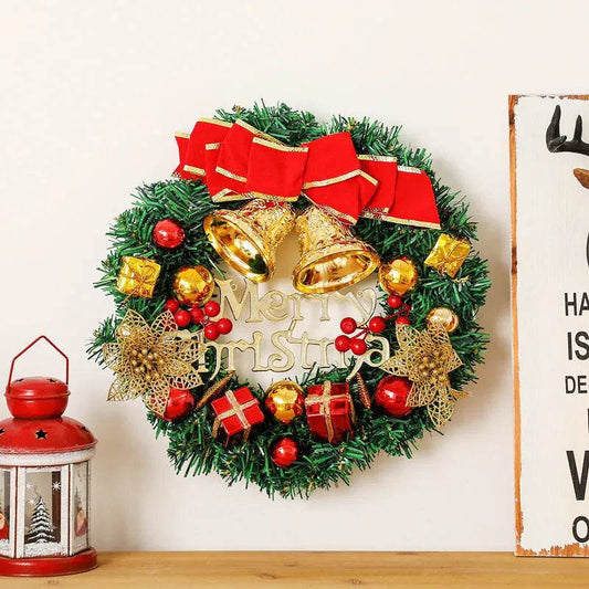 Creative Christmas Door Wreath Christmas Decoration Artificial Garland Wreaths For Car Home Window Wall Decoration - Velora