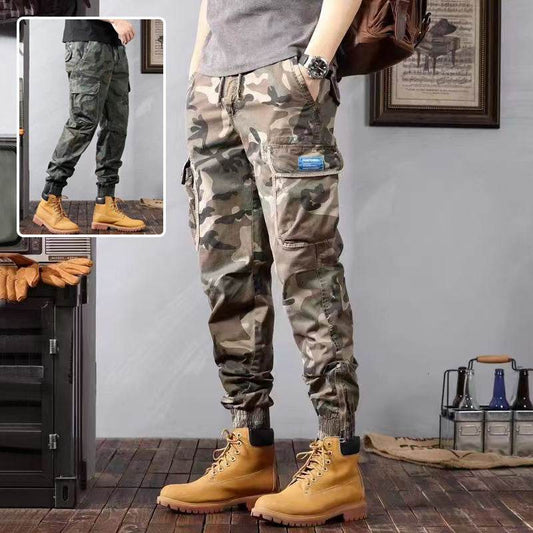 Camouflage Cargo Pants Men's Trousers With Pockets Fashion Casual Loose Tapered Pants - Velora