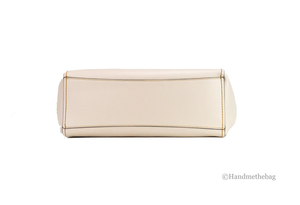 Coach Derby Chalk Textured Leather Tote Handbag