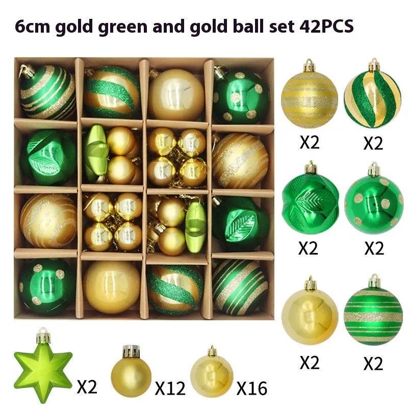 Christmas Decoration 6cm Electroplating Plastic Ball - Velora