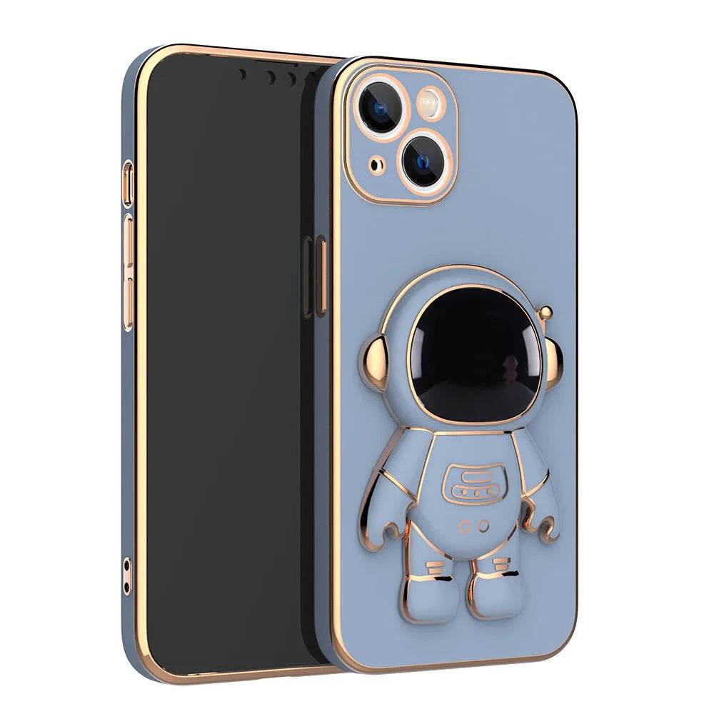 3D Astronaut Phone Case Anti-Drop Electroplating Bracket - Velora