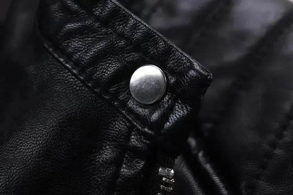 Ladies Fall and Winter Slim fit Leather Jacket Biker Jacket Women - Velora