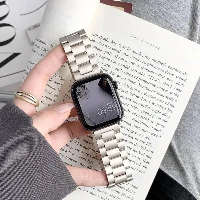 Women Replaceable Stainless Steel Chain Watch Band for iwatch - Velora