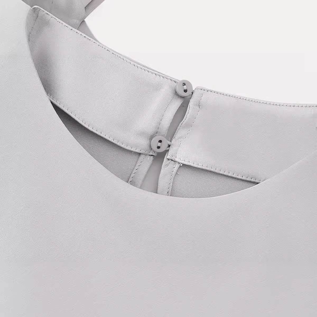 Women's Silk Satin Top Bow Tie Midi Dress - Velora