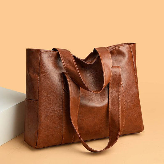 Large Capacity Commuter's All-matching Portable And Fashion Shoulder Bag Casual Tote Bag Autumn And Winter Fashion Handbag - Velora