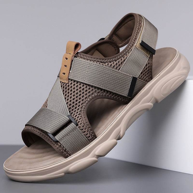 Men's Soft Bottom Non-slip All-matching Outer Wear Roman Beach Shoes