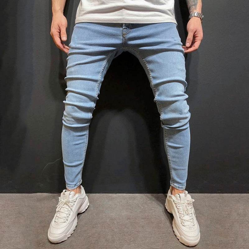 Fashion Trend Men Blue Denim Trousers Jeans - Velora
