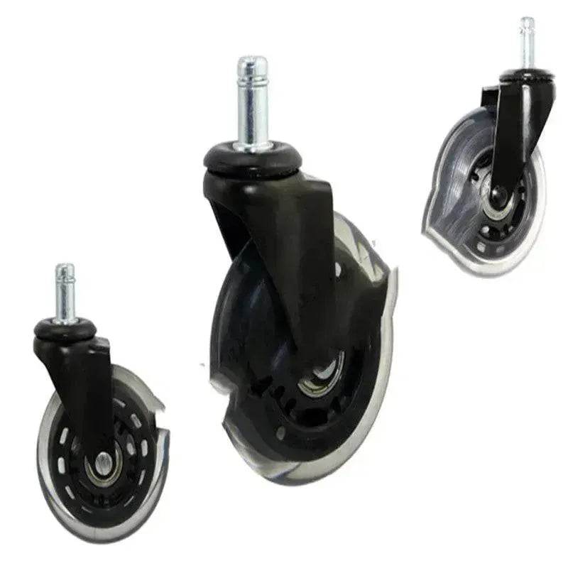 Benyu Casters 2.5 Black Transparent Wheel Furniture Wheel - Velora