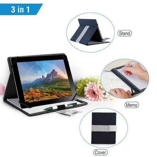 Tablet PC Protector Organizer Case For 9.7in Tablets Business Tablet Portfolio With Notepad Paper - Velora