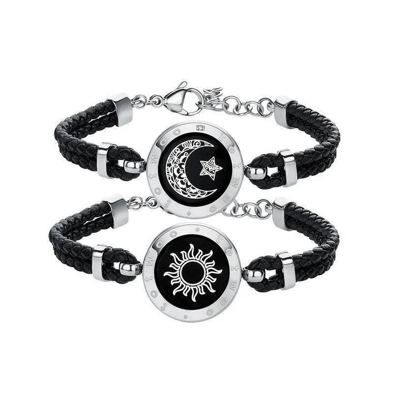 Lovers Sun-Moon Smart Sensing Couple Bracelet - Velora