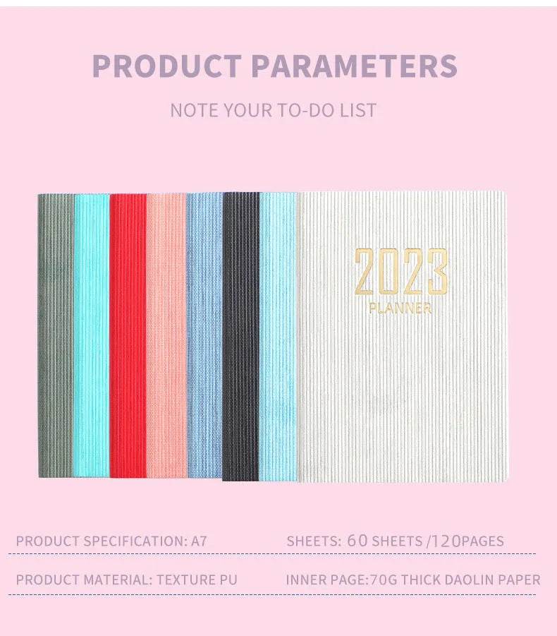 Mini Notebook 365 Days Portable Pocket Notepad Daily Weekly Agenda Planner - Velora