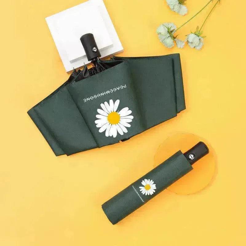 Black Gum Sunscreen Anti Ultraviolet Umbrella Advertising Umbrella Daisy Umbrella Umbrella Girl - Velora