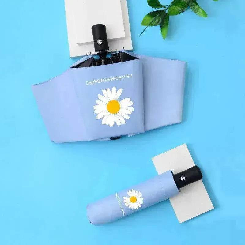 Black Gum Sunscreen Anti Ultraviolet Umbrella Advertising Umbrella Daisy Umbrella Umbrella Girl - Velora