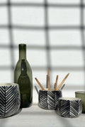 Black & White Ceramic Serving Bowl Set of 3 - Velora Luxury Fashion