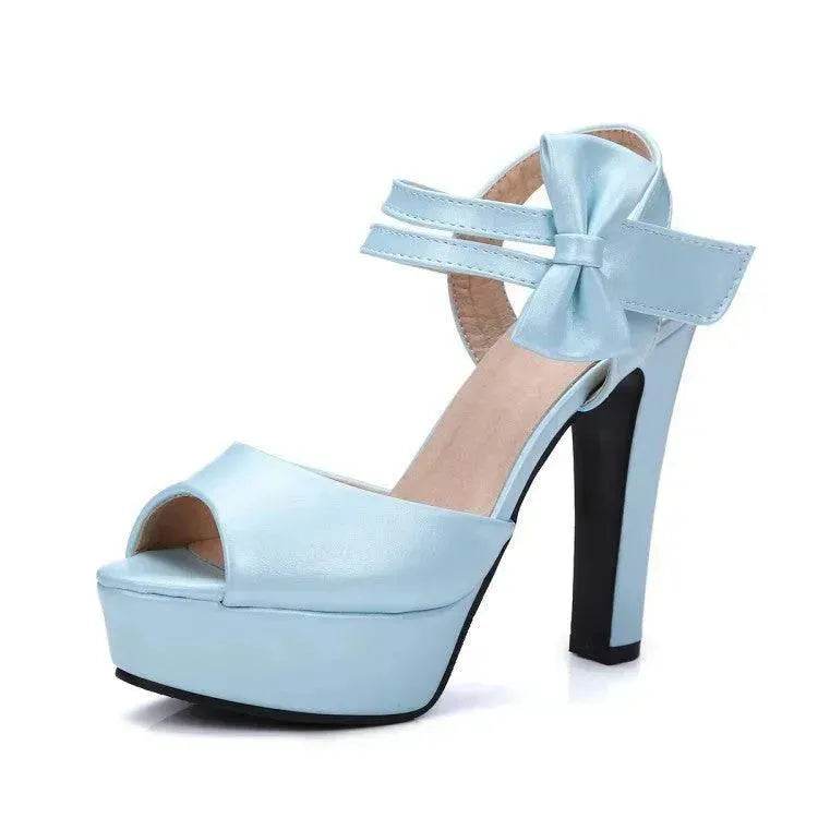 Block Heel Super High Heel Sandals - Velora