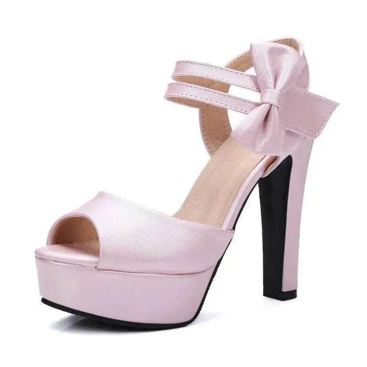 Block Heel Super High Heel Sandals - Velora