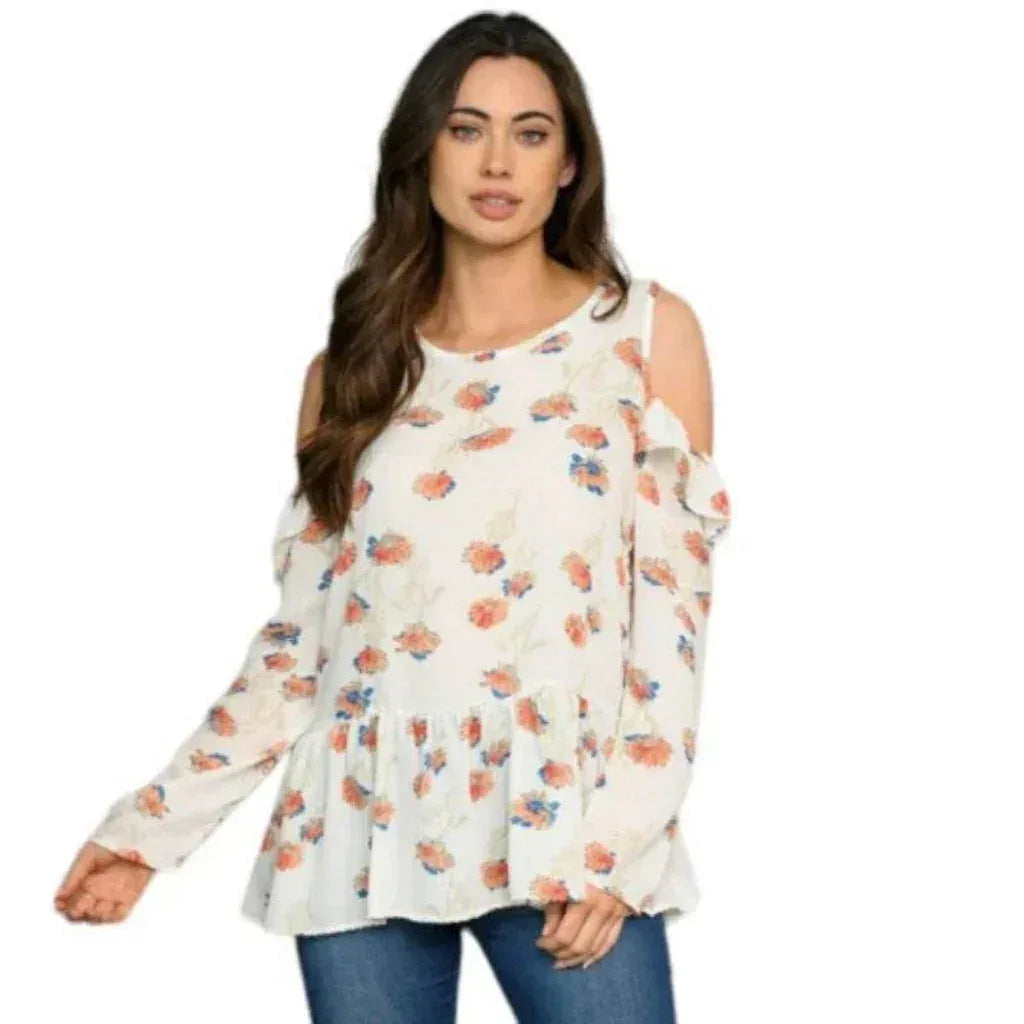 Blouse C'est Elle fleurie
