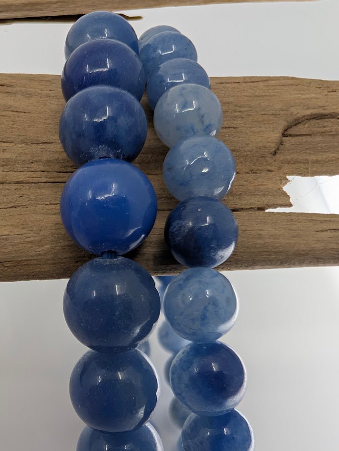 Blue Aventurine Bracelet — 6mm & 8mm Beads