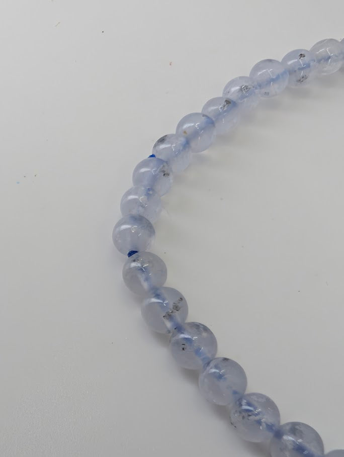 Blue Lace Agate Bracelet – Chip, 4.5, 6, 7, 8mm Beads