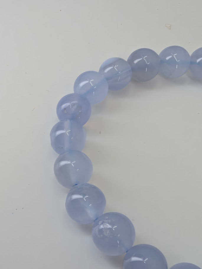 Blue Lace Agate Bracelet – Chip, 4.5, 6, 7, 8mm Beads