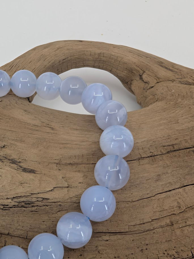 Blue Lace Agate Bracelet – Chip, 4.5, 6, 7, 8mm Beads