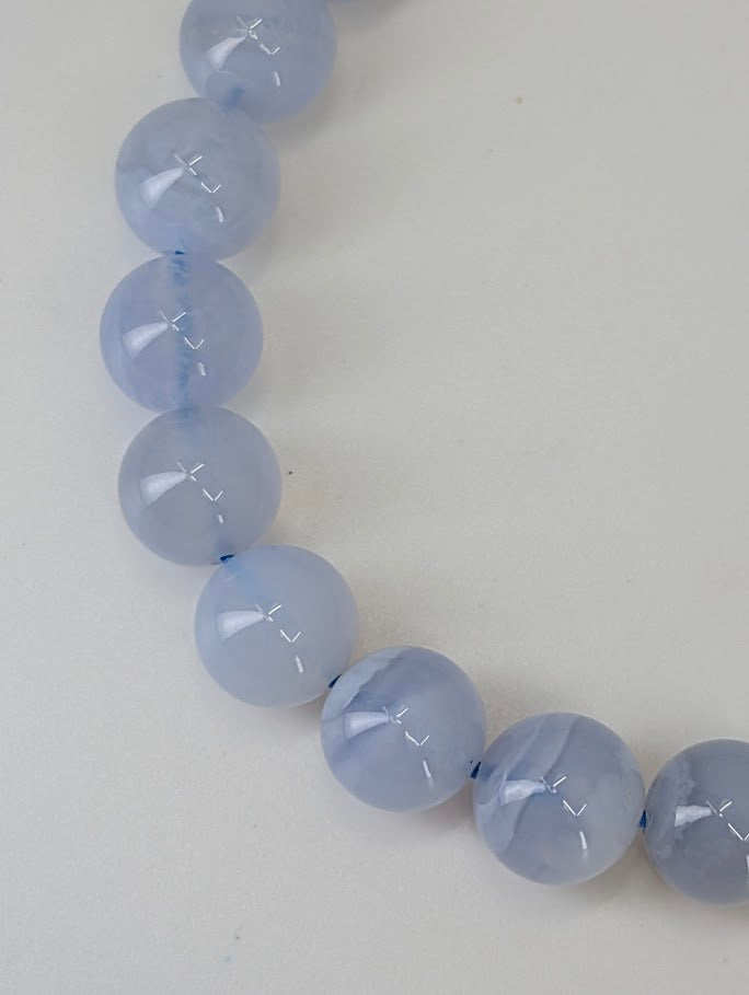 Blue Lace Agate Bracelet – Chip, 4.5, 6, 7, 8mm Beads
