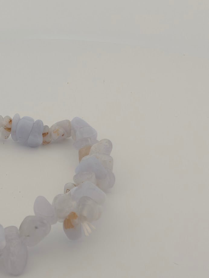 Blue Lace Agate Bracelet – Chip, 4.5, 6, 7, 8mm Beads