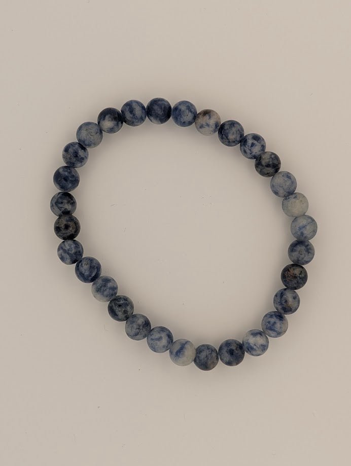 Blue Point Bracelet – 6mm & 8mm Beads