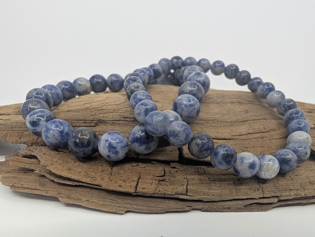 Blue Point Bracelet – 6mm & 8mm Beads
