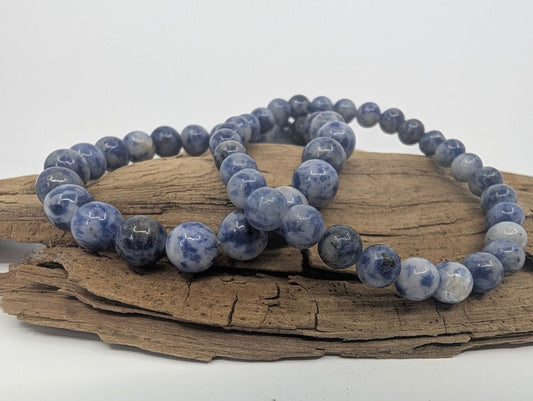 Blue Point Bracelet – 6mm & 8mm Beads
