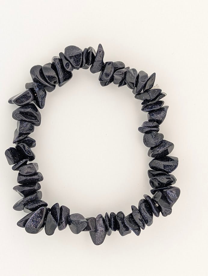 Blue Sandstone Chip Bracelet