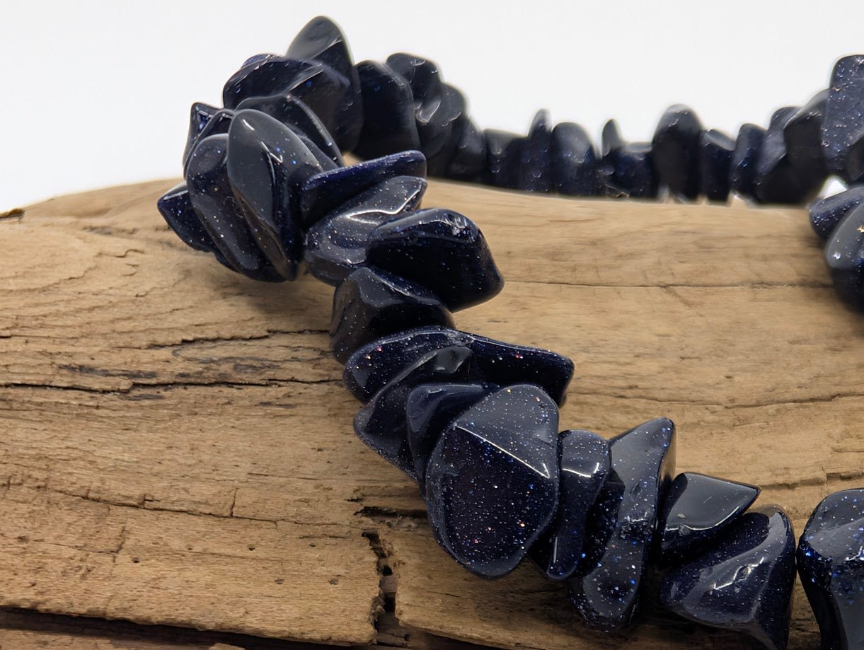 Blue Sandstone Chip Bracelet